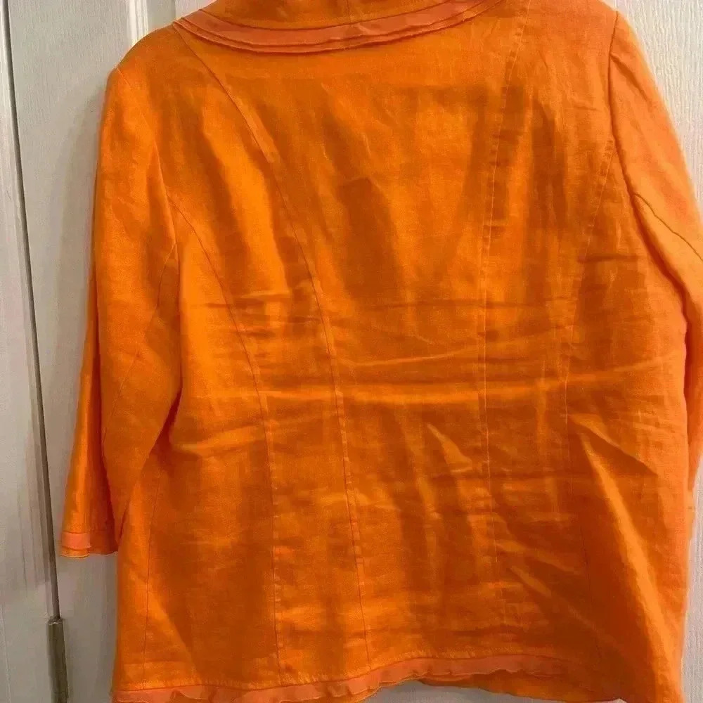Peach Colored 3/4 Sleeve Jacket by Kim Roger’s - Picture 6 of 6